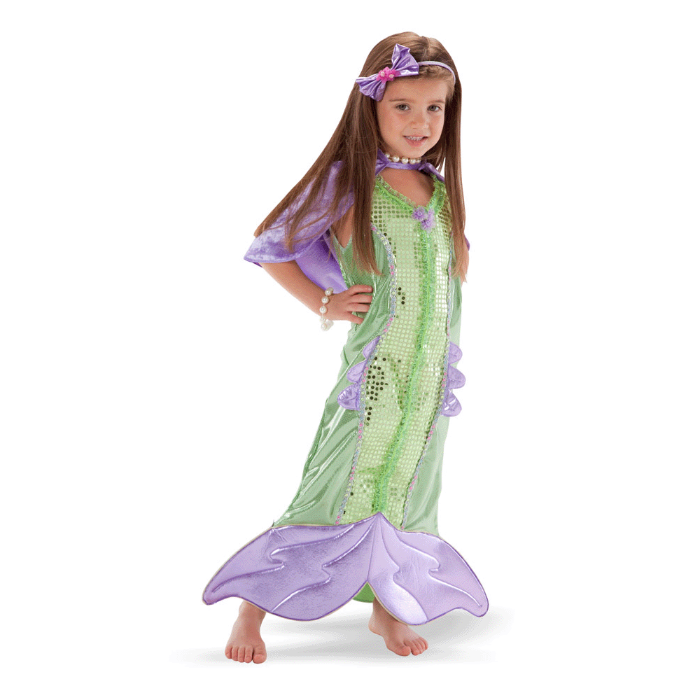 Mermaid in Green and Lavender