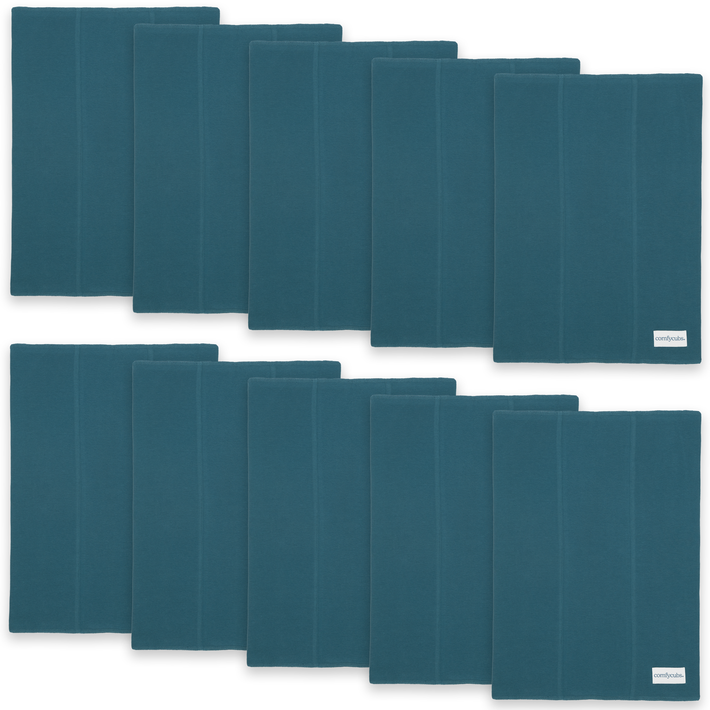 Cotton Burp Cloths by Comfy Cubs - Neptune