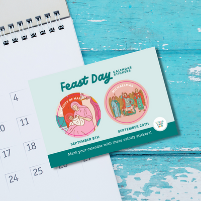 Nativity of Mary, Michaelmas & Monthly Devotions Flip Calendar Crate