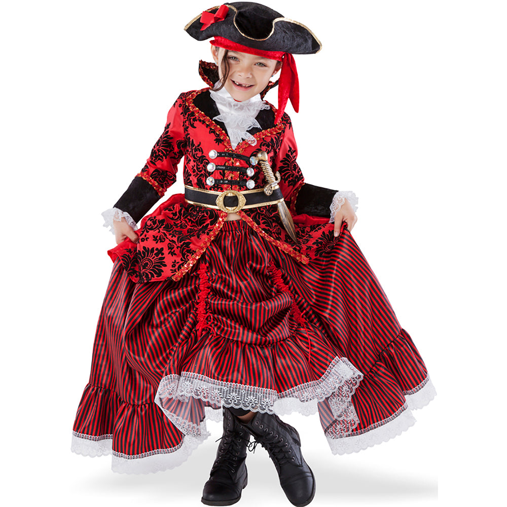 Red Pirate Princess Deluxe Costume