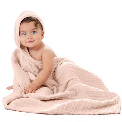 Baby Hooded Towels by Comfy Cubs - Blush