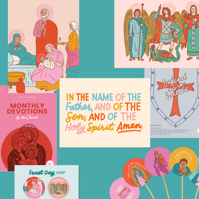 Nativity of Mary, Michaelmas & Monthly Devotions Flip Calendar Crate