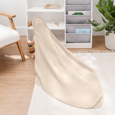 Baby Hooded Towels by Comfy Cubs - Sand