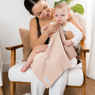 Cotton Burp Cloths by Comfy Cubs - Blush