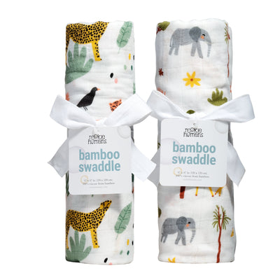 Jungle & Savanna Swaddle 2-Pack