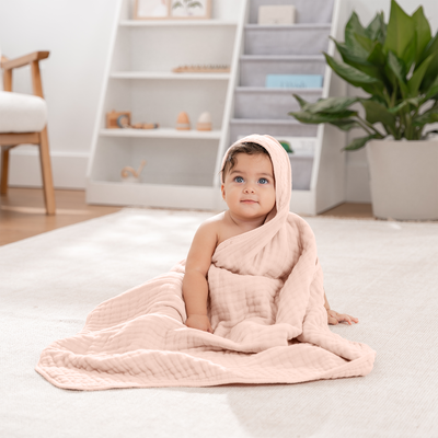 Baby Hooded Towels by Comfy Cubs - Blush