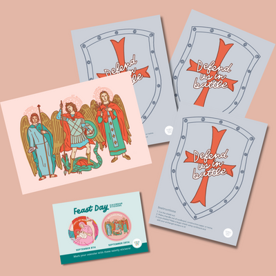 Nativity of Mary, Michaelmas & Monthly Devotions Flip Calendar Crate