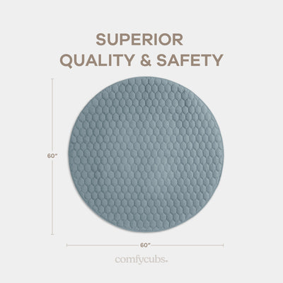 Play Mat with Non-Slip Bottom - Pacific Blue