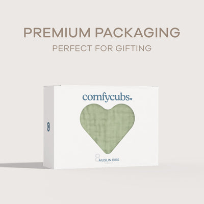 Muslin Bibs by Comfy Cubs - Sage