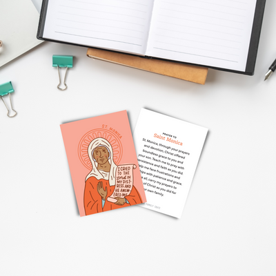 St. Maximilian Kolbe, St. Augustine, St. Monica & Doctors of the Church Card Ring