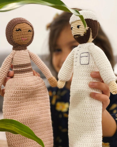 Hijab Doll with Prayer Mat | Handmade Muslim Doll