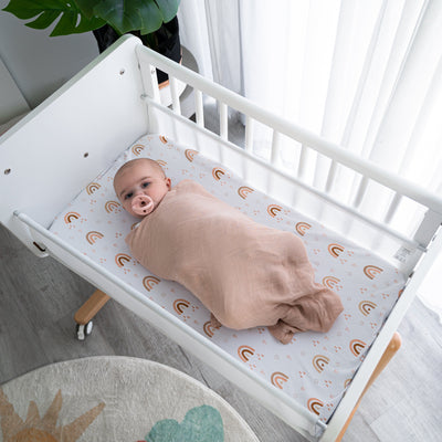 Muslin Swaddle Blanket, 1 Pack by Comfy Cubs in Blush with Custom Options