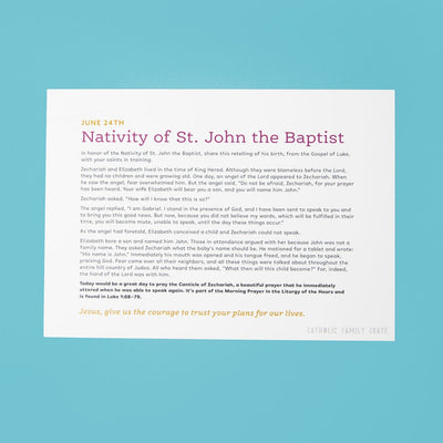 Nativity of John the Baptist, Sacred Heart & The Old Testament Crate