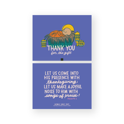 Baby Jesus Thank you Cards (set of 8)