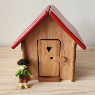 Drewart Toilet Gable Roof, Red Version
