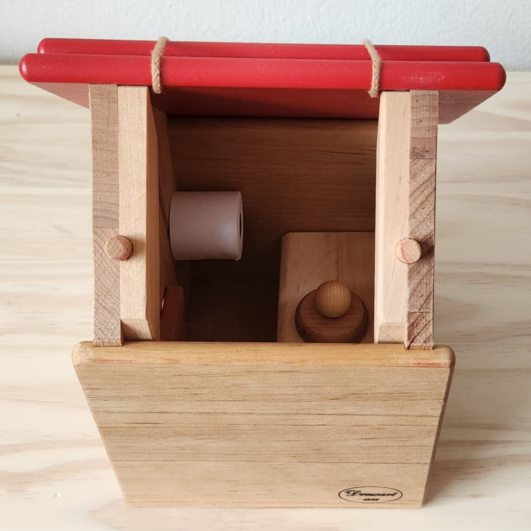 Drewart Toilet Gable Roof, Red Version