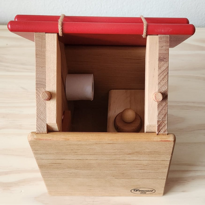 Drewart Toilet Gable Roof, Red Version