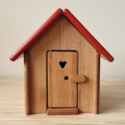 Drewart Toilet Gable Roof, Red Version