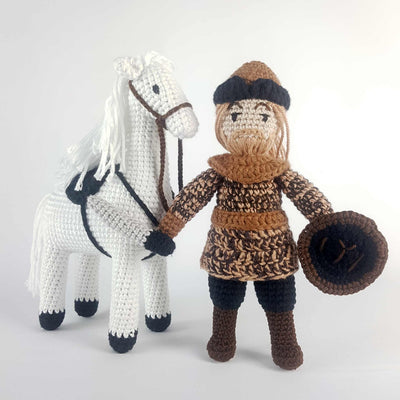 Ertugrul Dolls with Horse Set | Handmade Historical Toy