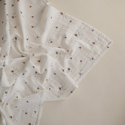 Organic Cotton Muslin Swaddle Blanket