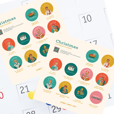 Christmas Calendar Stickers (Un-dated)