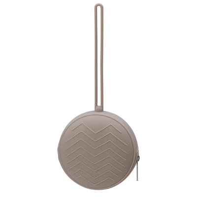 Round Zip Up Silicone Pacifier Case Holder 