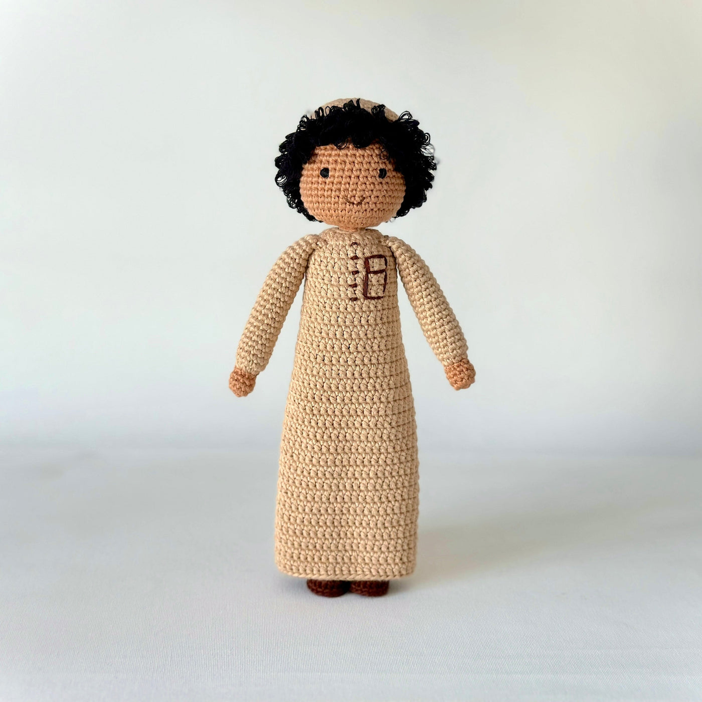 Boy Doll with Thobe and Kufi | Handmade Muslim Doll