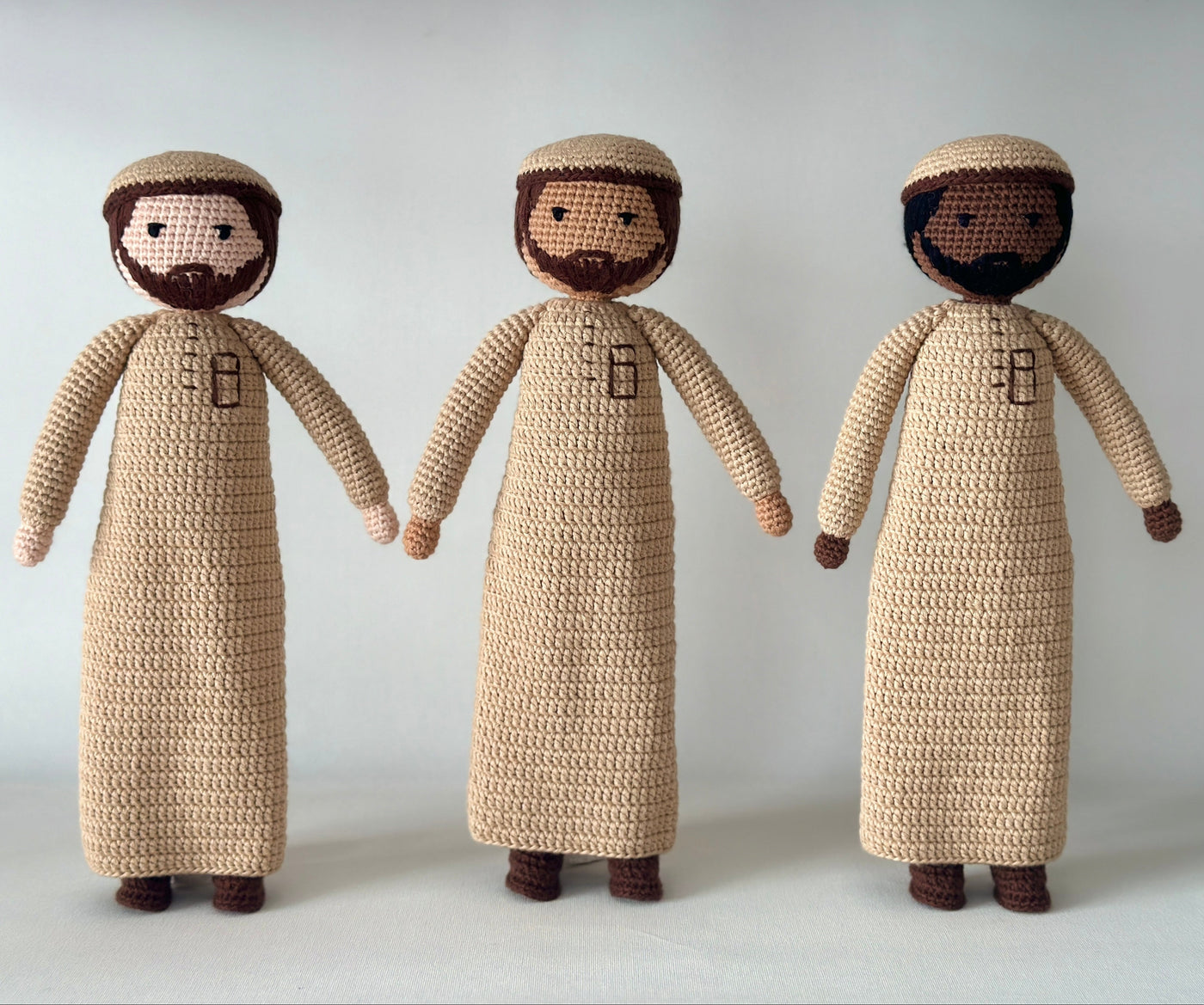 Male Doll with Thobe and Kufi | Handmade Muslim Doll