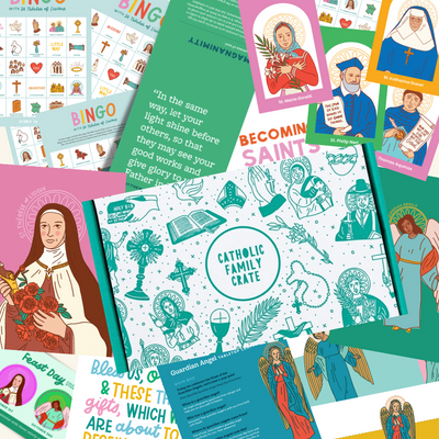 St. Thérèse of Lisieux, Guardian Angels & Guess the Saint Game Crate