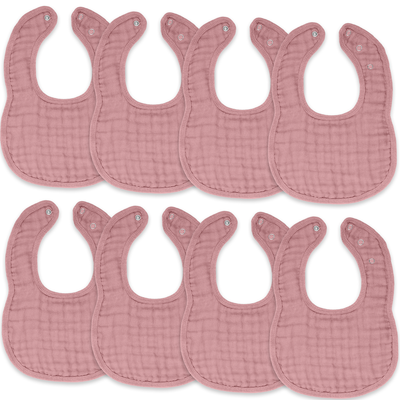 Muslin Bibs by Comfy Cubs - Mauve