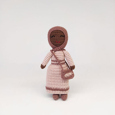 Hijab Doll with Purse (Small) | Handmade Muslim Doll