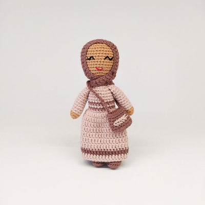 Hijab Doll with Purse (Small) | Handmade Muslim Doll