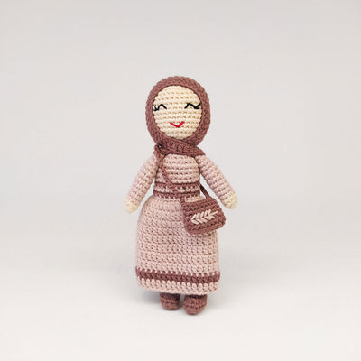 Hijab Doll with Purse (Small) | Handmade Muslim Doll