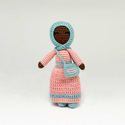 Hijab Doll with Purse (Small) | Handmade Muslim Doll