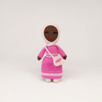 Hijab Doll with Purse (Small) | Handmade Muslim Doll
