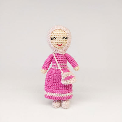 Hijab Doll with Purse (Small) | Handmade Muslim Doll