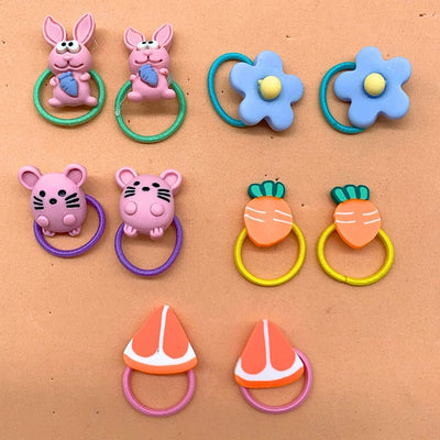 Cartoon Cutie Hair Ties (10 pcs)