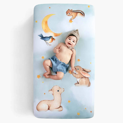 Goodnight Wonderland Standard Size Crib Sheet