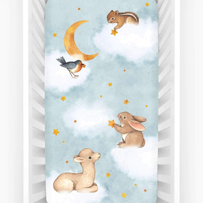 Goodnight Wonderland Standard Size Crib Sheet