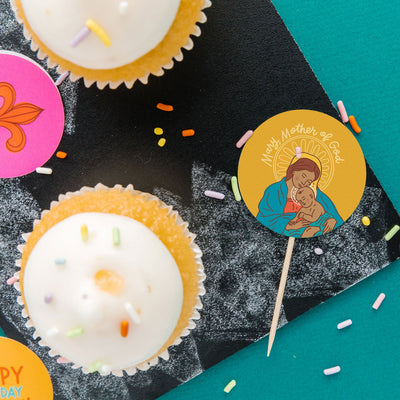 Mary Cupcake Toppers (24)