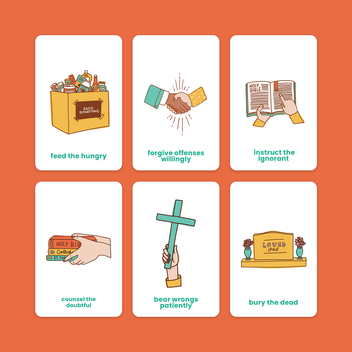 Dodge the Devil: Works of Mercy  (A holy twist on Old Maid!)