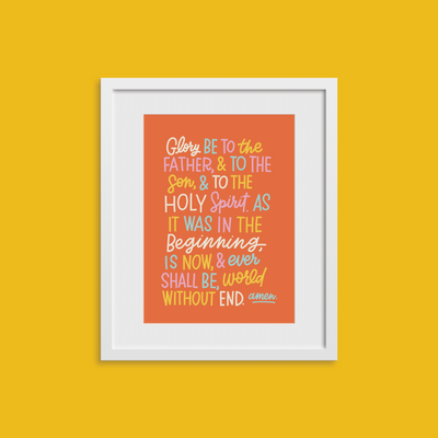 Our Father, Hail Mary, and Glory Be - Prayer Print Collection