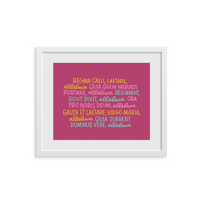 Regina Caeli Prayer Print