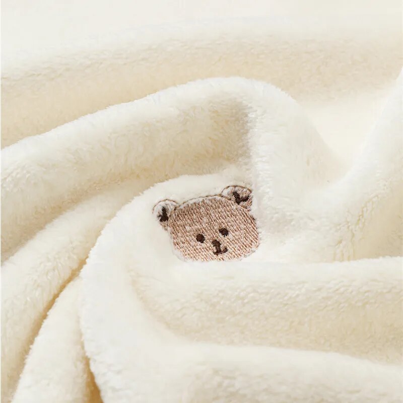 Snuggle Warm Baby Blanket with Embroidery Detail