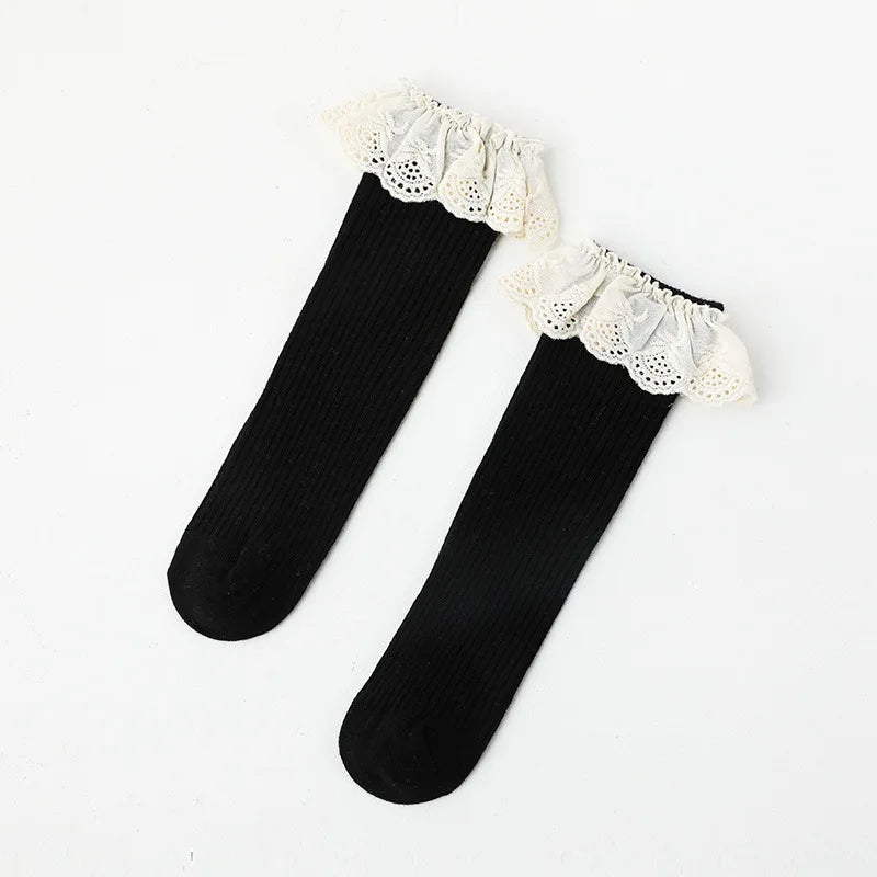 Knee High Lace Socks