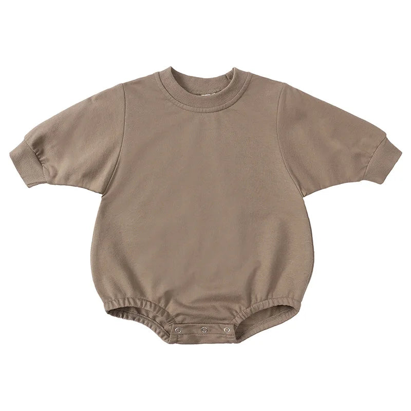 PERSONALIZED Embroidered Sweatshirt Romper