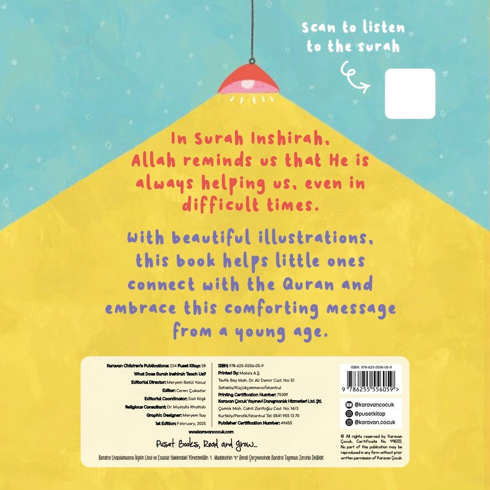 What Does Surah Inshirah Teach Us? | Islamic Children's Board Book