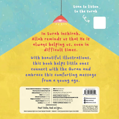 What Does Surah Inshirah Teach Us? | Islamic Children's Board Book
