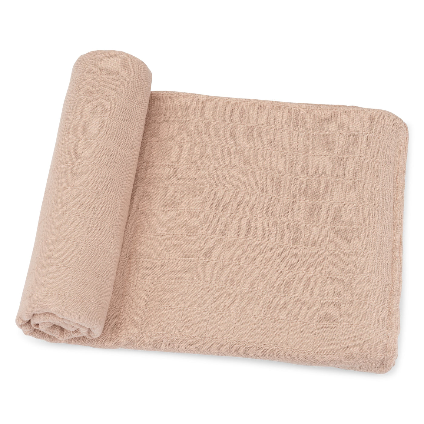 Muslin Swaddle Blanket, 1 Pack by Comfy Cubs in Blush with Custom Options