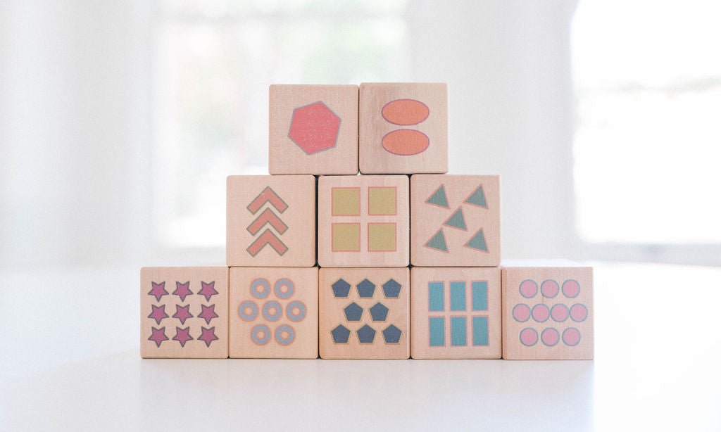 Boho Number + Counting Shape Blocks